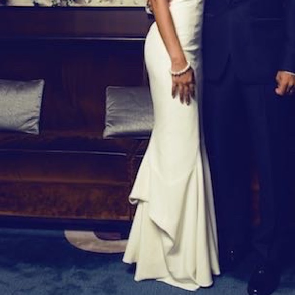 BHLDN Nicole Miller Gown “Lauren” Lace Back Bridal Wedding Gown - Picture 6 of 6